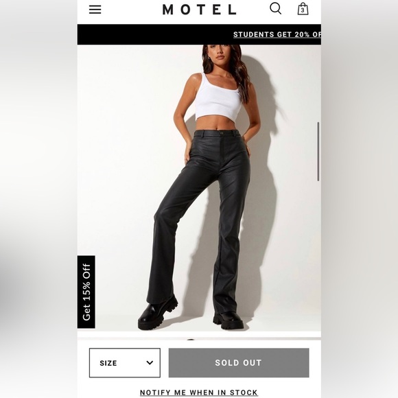 Motel Rocks Zoven Trouser - Picture 2 of 5